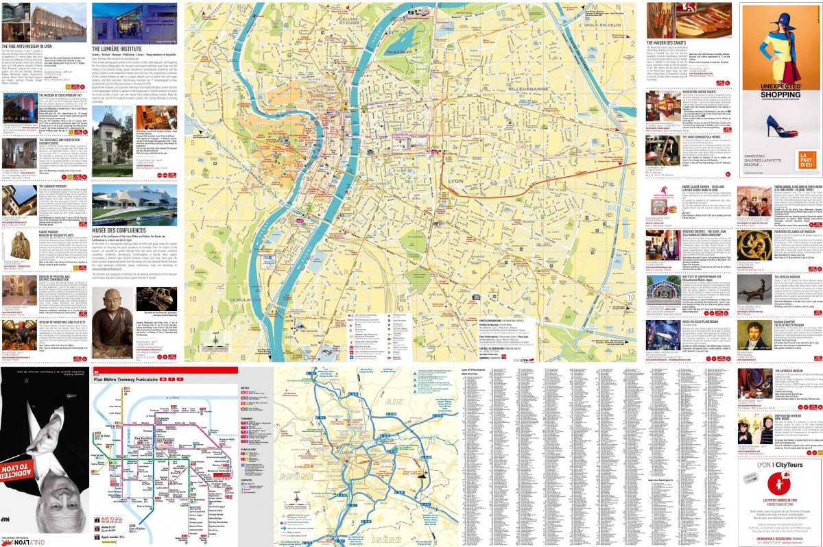 Λυών τουριστικές πληροφορίες χάρτης