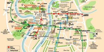 Χάρτης του walking tour χάρτης